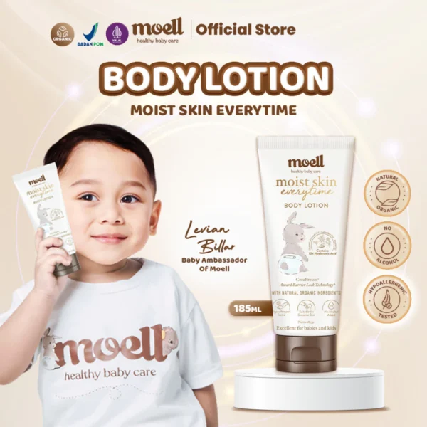 Moell Body Lotion Baby 185ml - Gambar 2