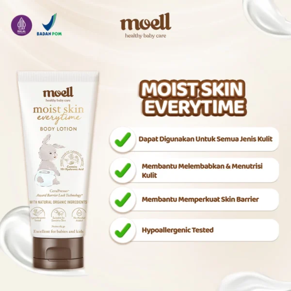 Moell Body Lotion Baby 185ml - Gambar 8