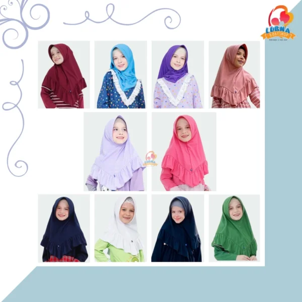 Khimar Aisyah Anak Raggakids Hijab Anak - Gambar 2