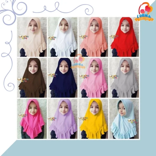 Khimar Aisyah Anak Raggakids Hijab Anak - Gambar 4