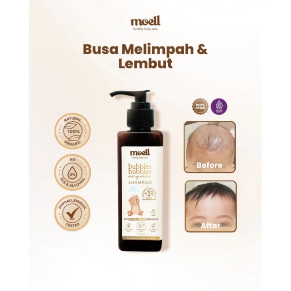 Moell Shampoo Bayi 185ml - Gambar 5