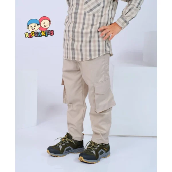 Raggakids Celana Kargo Panjang Anak - CREAM XL