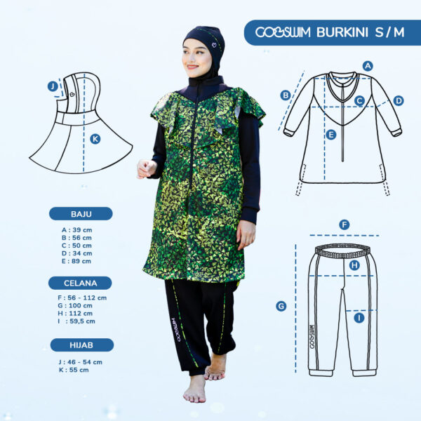 CuddleMe GoSwim Burkini - Gambar 2