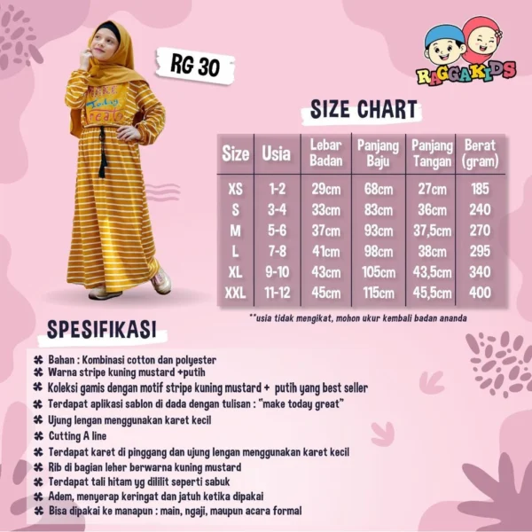 Raggakids Gamis Anak RG 30 - Gambar 2