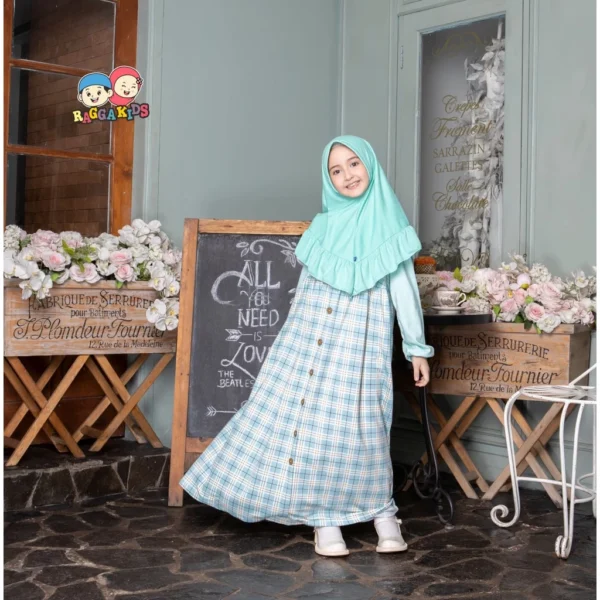 Raggakids Gamis Anak RG 59 - Mint Size XL