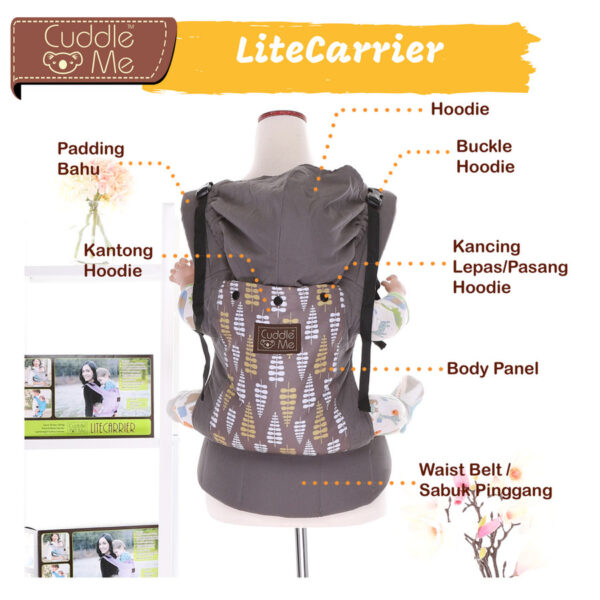 CuddleMe Lite Carrier Solid - Gambar 2