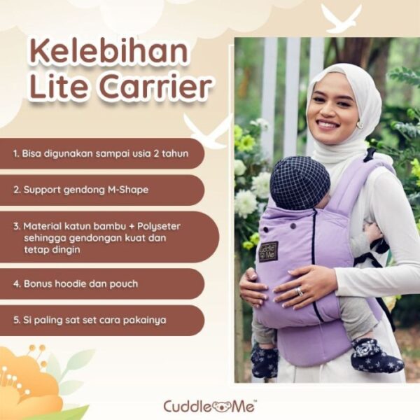 CuddleMe Lite Carrier Solid - Gambar 3