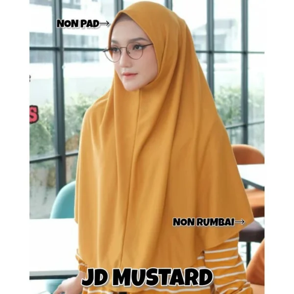 Jilbab Dewasa Mustard All Size