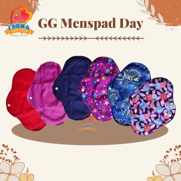 GG Menstrual Pad Menstrual Pads Menspad Pembalut Kain Cuci Ulang Size Pantyliner Day dan Overnight