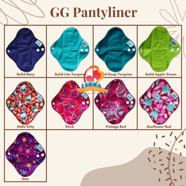 GG Menstrual Pad Menstrual Pads Menspad Pembalut Kain Cuci Ulang Size Pantyliner Day dan Overnight - Gambar 5