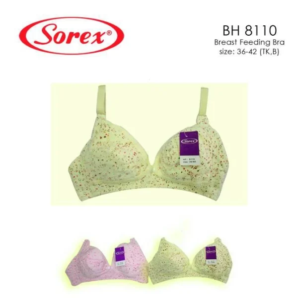 BH/Bra Menyusui Sorex 8110 Tanpa Kawat dengan Busa Tipis - KREM SIZE 40